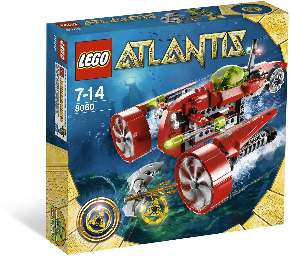 LEGO Atlantis 8060 Typhoon Turbo Sub set, image 7
