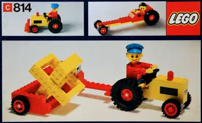 LEGO Building Set with People 814 Tractor set