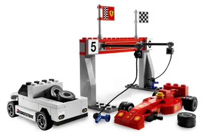 LEGO Racers 8155 Ferrari F1 Pit set, image 4