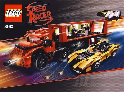 LEGO Speed Racer 8160 Cruncher Block & Racer X set