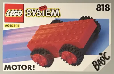 LEGO Basic 818 Pull-Back Motor, Red set
