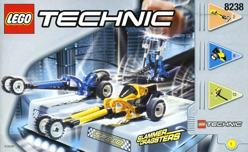 LEGO Technic 8238 Dueling Dragsters set