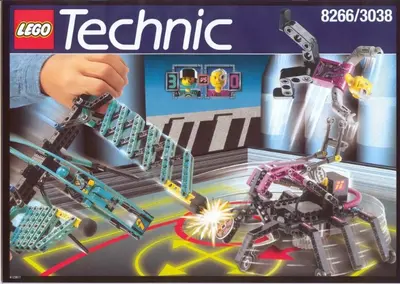 LEGO Technic 8266 Blue Flash Versus The Arachnophob set