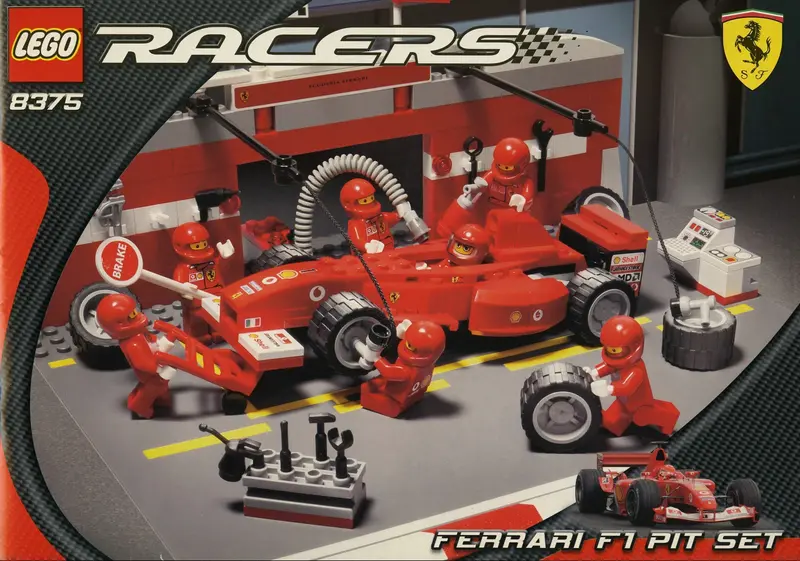 LEGO Racers 8375 Ferrari F1 Pit Set set
