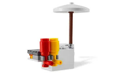 LEGO City 8398 BBQ Stand set, image 6