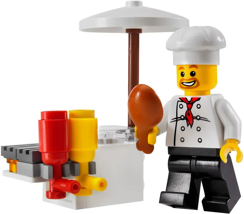 LEGO City 8398 BBQ Stand set