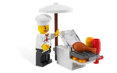 LEGO City 8398 BBQ Stand set, image 5