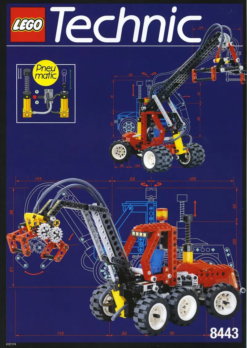 LEGO Technic 8443 Pneumatic Log Loader set