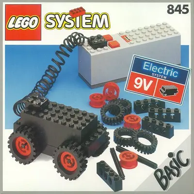 LEGO Basic 845 Battery Motor, 9V set