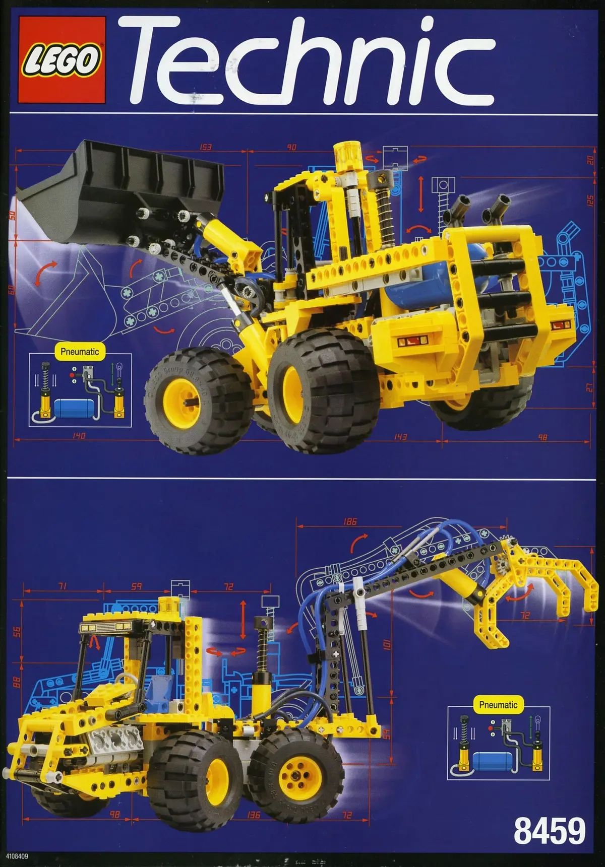 LEGO Technic 8459 Pneumatic Front-End Loader set