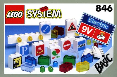 LEGO Basic 846 Lighting Set, 9V set