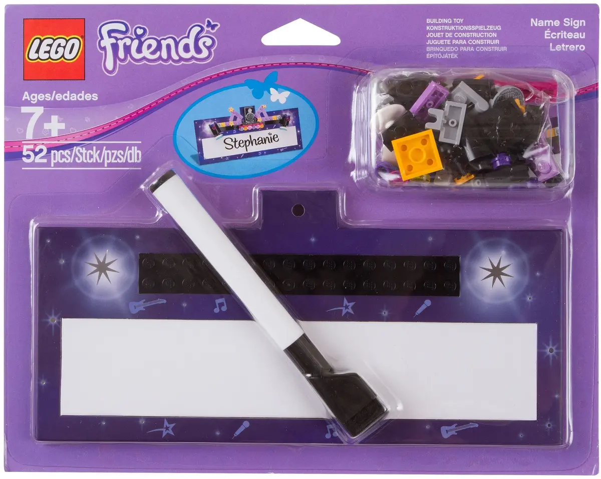 LEGO Friends 853443 VIP Cardboard Name Plate set, image 2