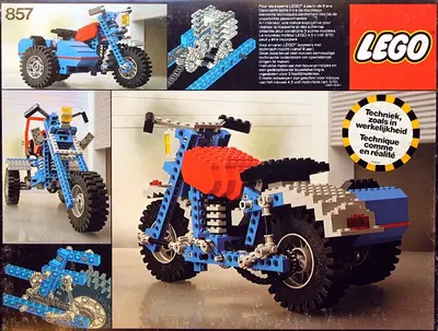 LEGO Technic 857 Motorbike with Sidecar set