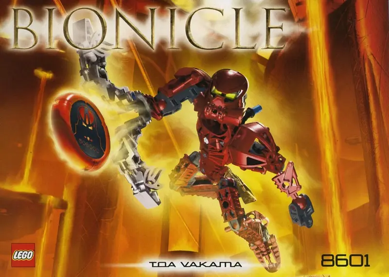 LEGO Bionicle 8601 Toa Vakama set