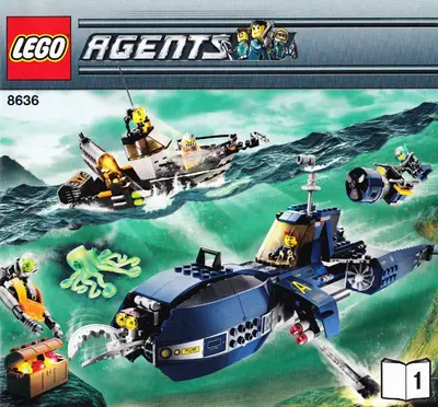 LEGO Agents 8636 Deep Sea Quest set