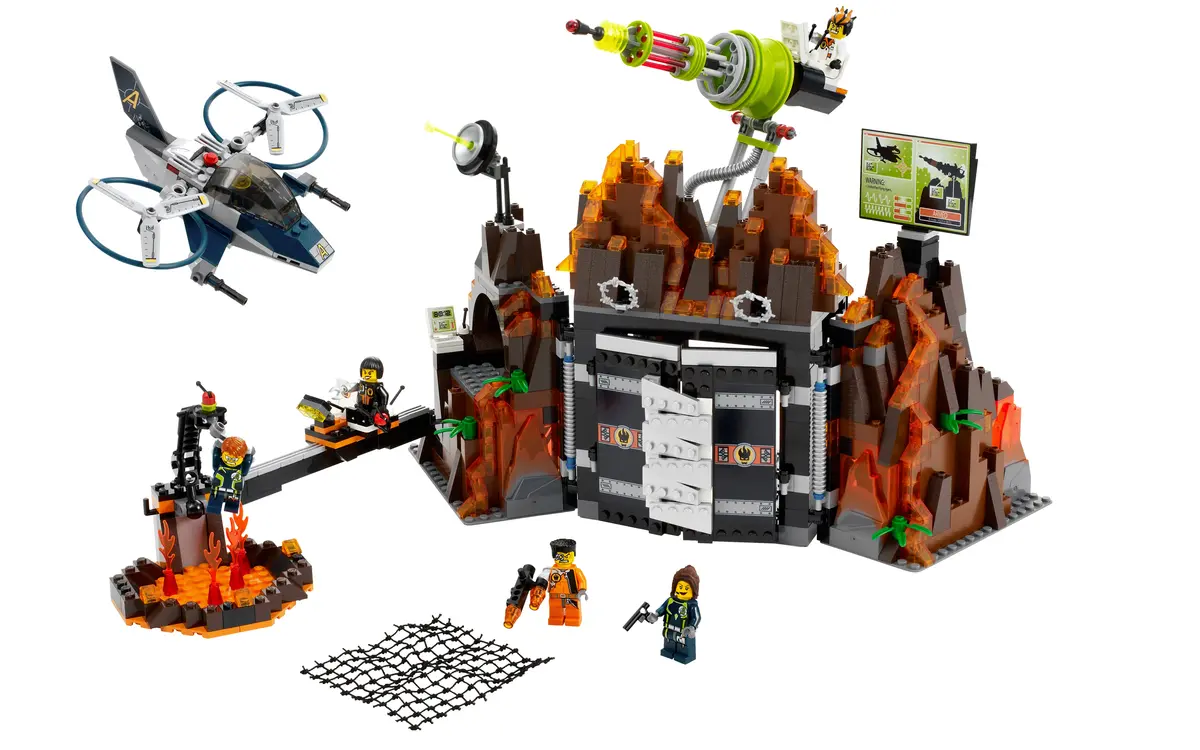 LEGO Agents 8637 Volcano Base set, image 3