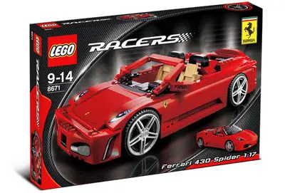 LEGO Racers 8671 Ferrari 430 Spider 1:17 set, image 3