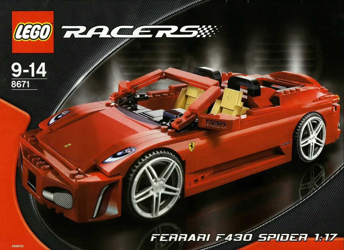 LEGO Racers 8671 Ferrari 430 Spider 1:17 set