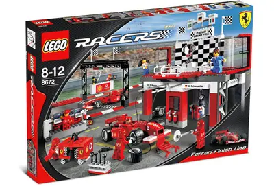 LEGO Racers 8672 Ferrari Finish Line set, image 4