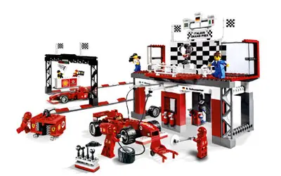 LEGO Racers 8672 Ferrari Finish Line set, image 2