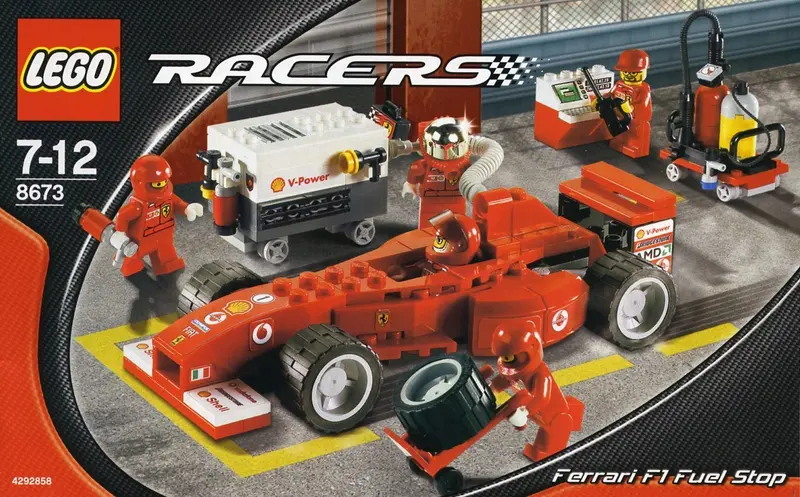LEGO Racers 8673 Ferrari F1 Fuel Stop set