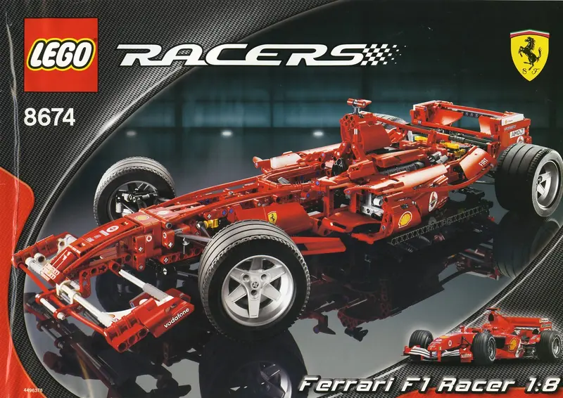 LEGO Racers 8674 Ferrari F1 Racer 1:8 set