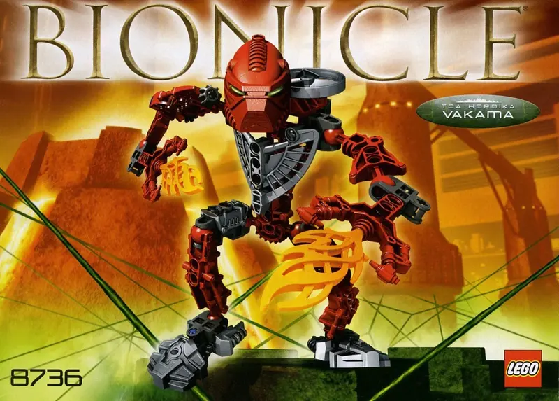 LEGO Bionicle 8736 Toa Hordika Vakama set