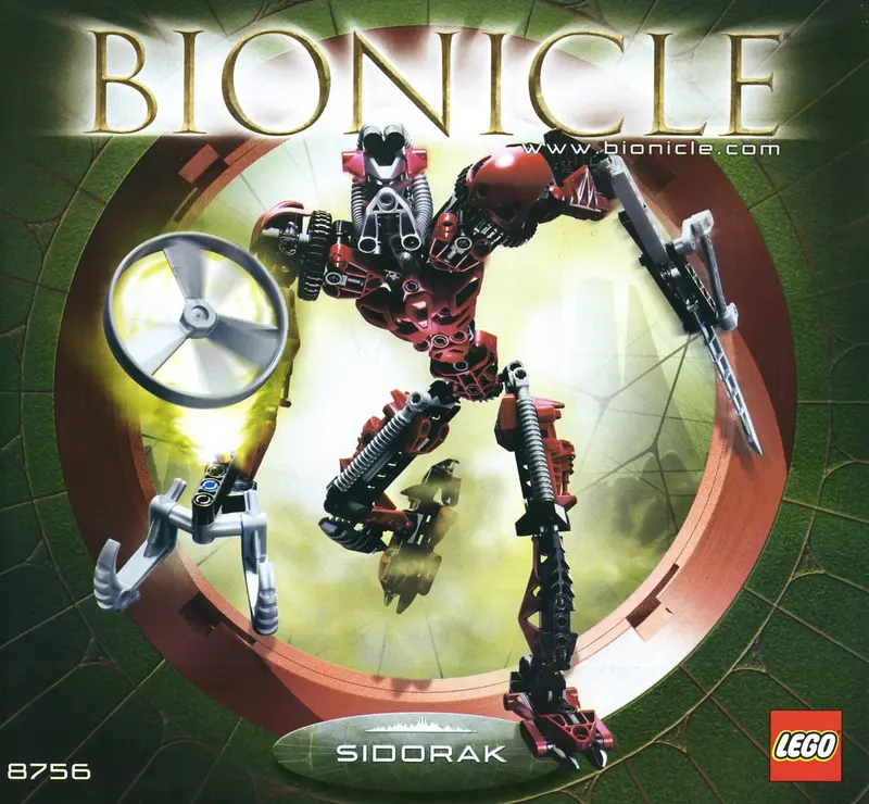 LEGO Bionicle 8756 Sidorak set