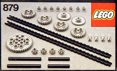 LEGO Technic 879 Gear Wheels with Chain Links set