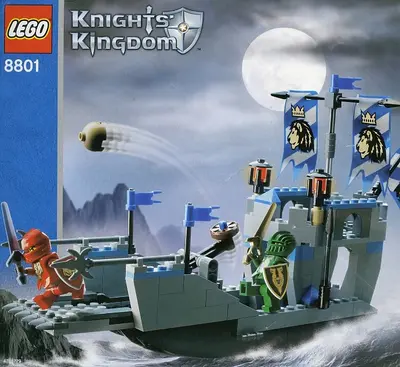 LEGO Castle 8801 Knights' Attack Barge set