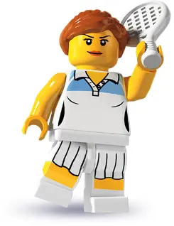 LEGO Collectable Minifigures 8803 Tennis Player set