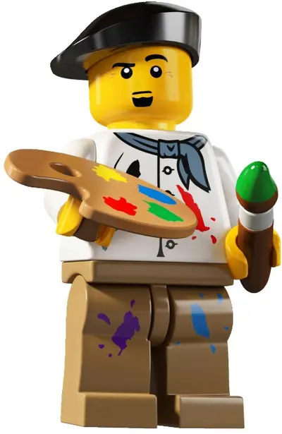 LEGO Collectable Minifigures 8804 Artist set