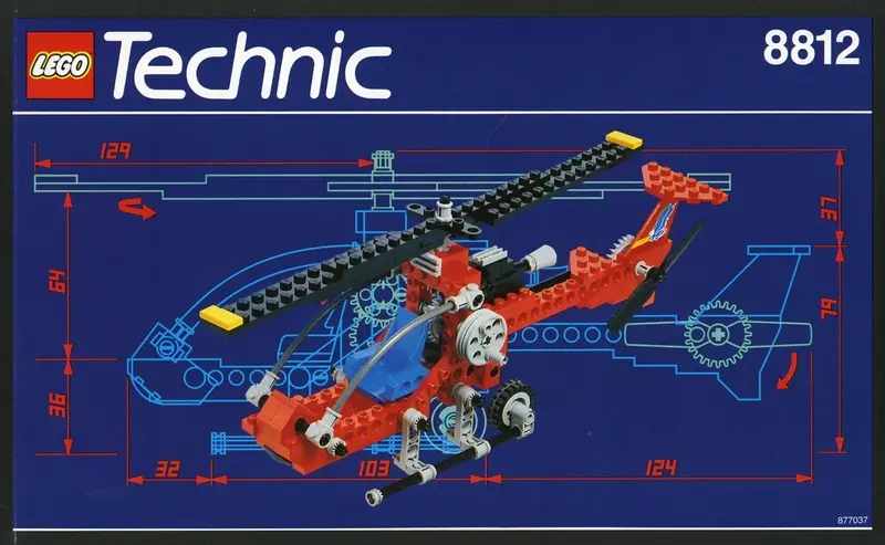 LEGO Technic 8812 Helicopter set