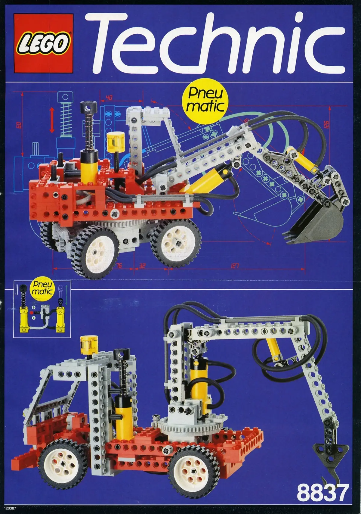 LEGO Technic 8837 Pneumatic Excavator set