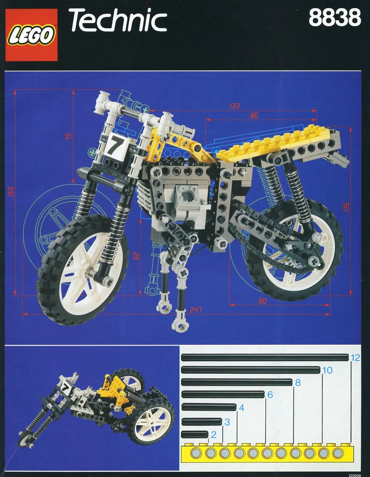 LEGO Technic 8838 Shock Cycle set