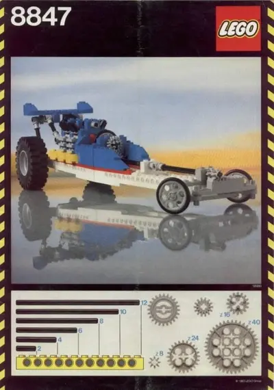 LEGO Technic 8847 Dragster set
