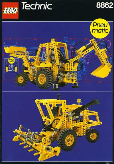 LEGO Technic 8862 Backhoe Grader set
