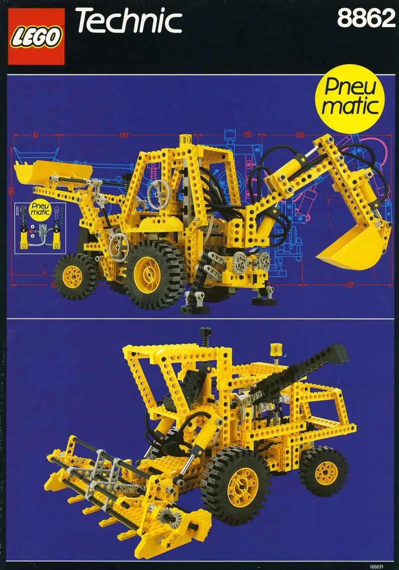 LEGO Technic 8862 Backhoe Grader set
