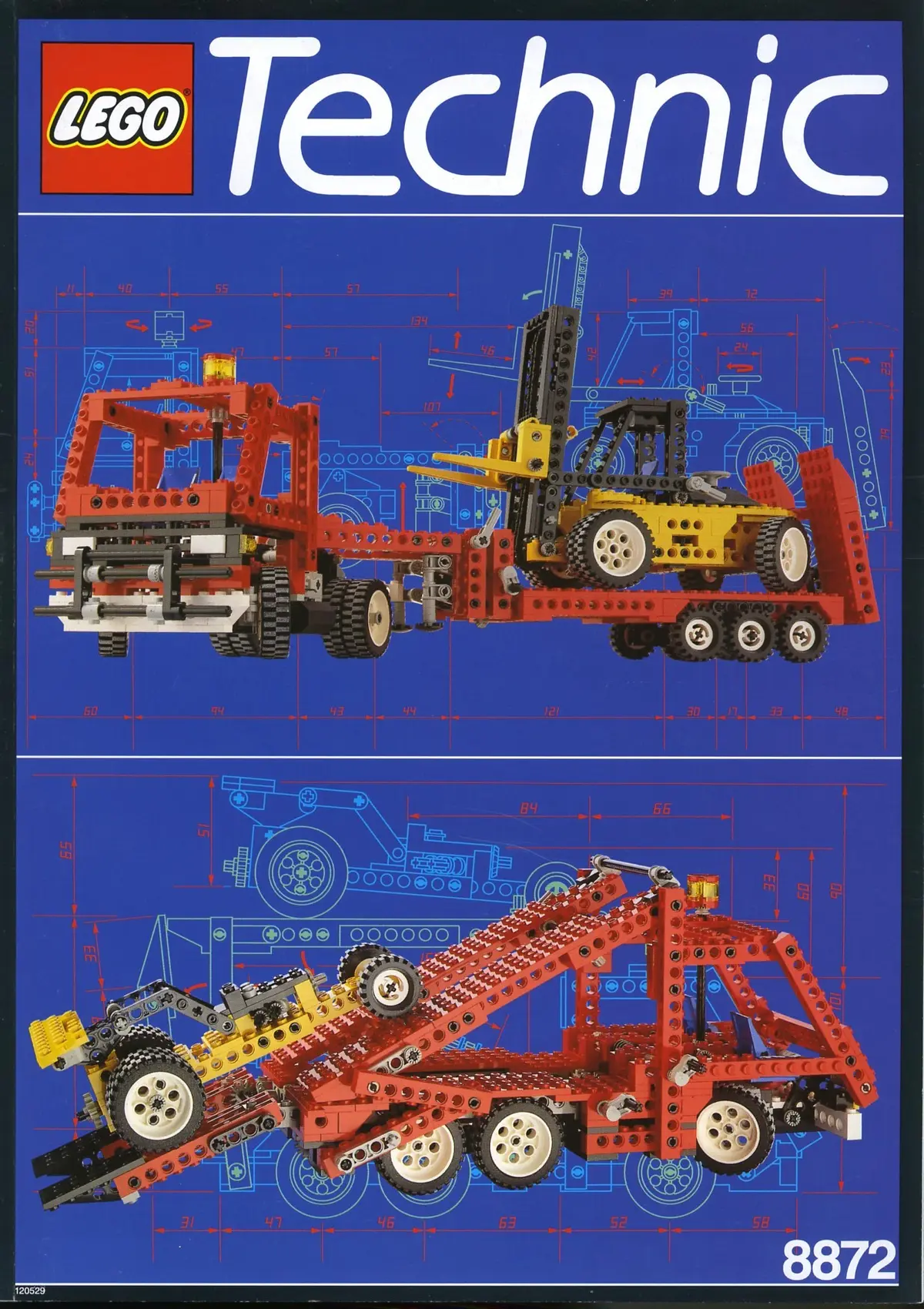 LEGO Technic 8872 Forklift Transporter set