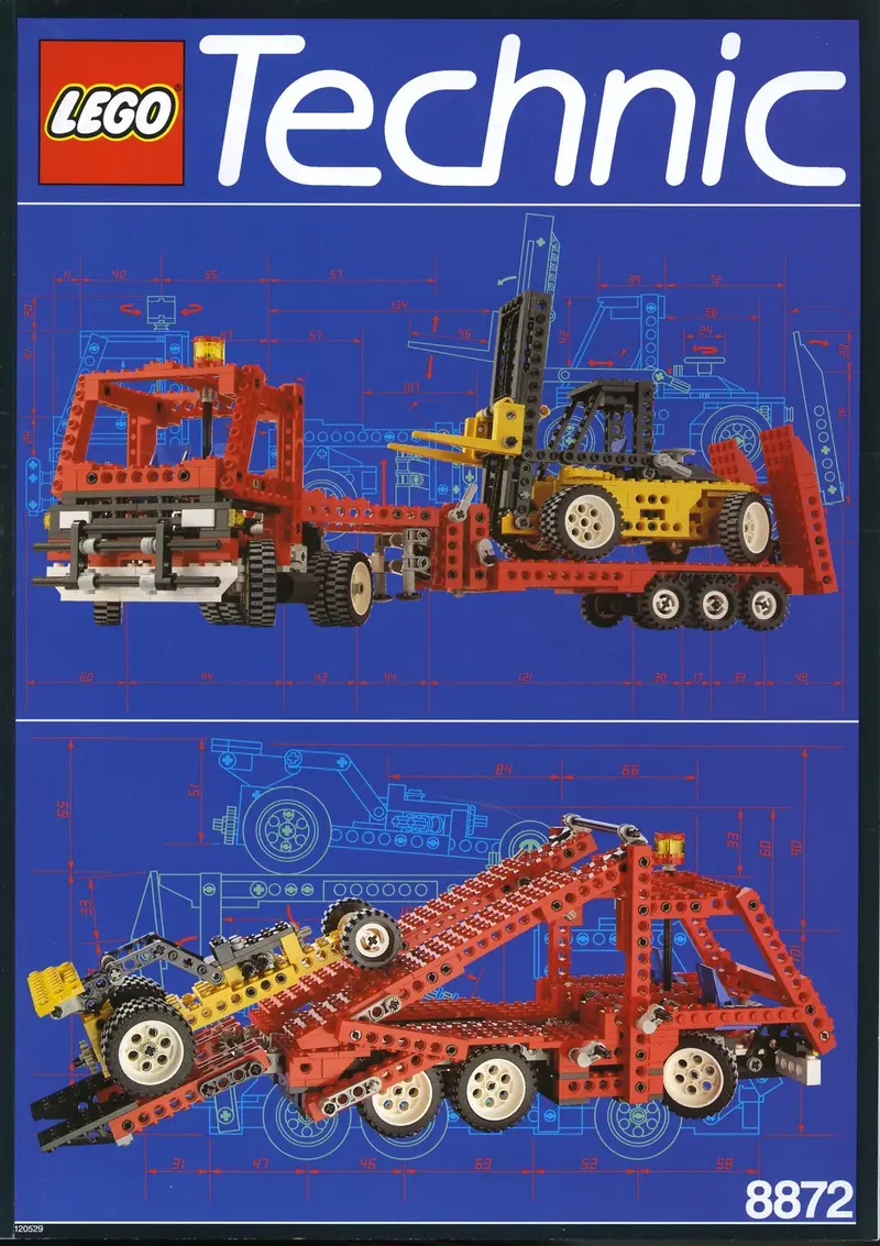 LEGO Technic 8872 Forklift Transporter set