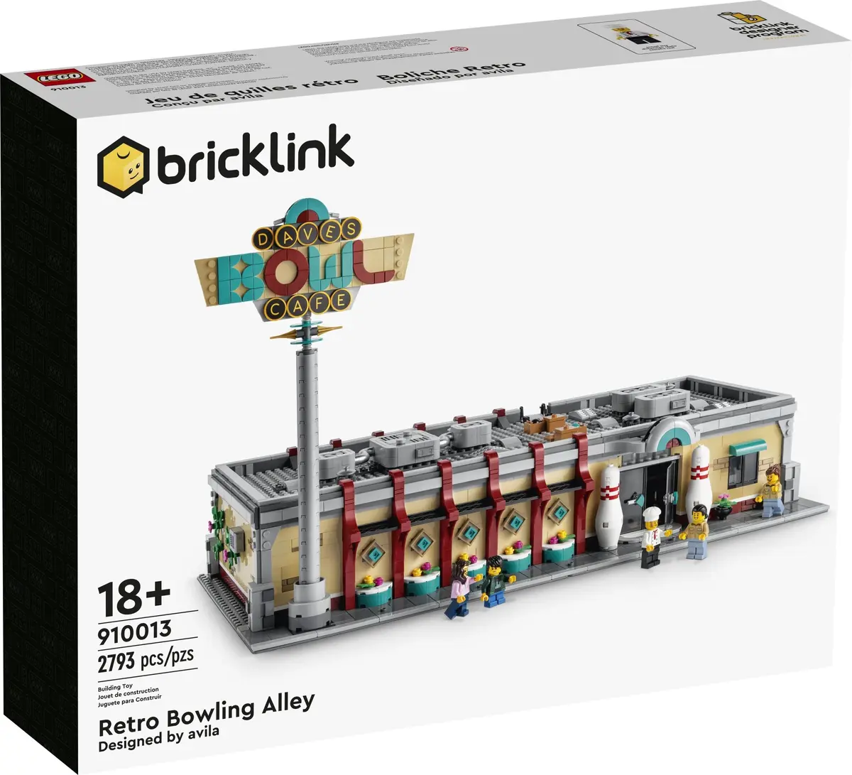 LEGO BrickLink 910013 Retro Bowling Alley set, image 3