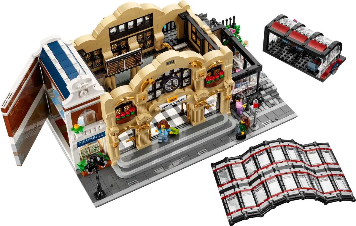 LEGO BrickLink 910034 Brick Cross Train Station set, image 2