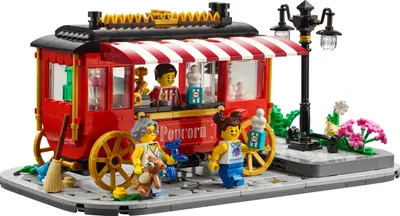 LEGO BrickLink 910052 Popcorn Wagon set