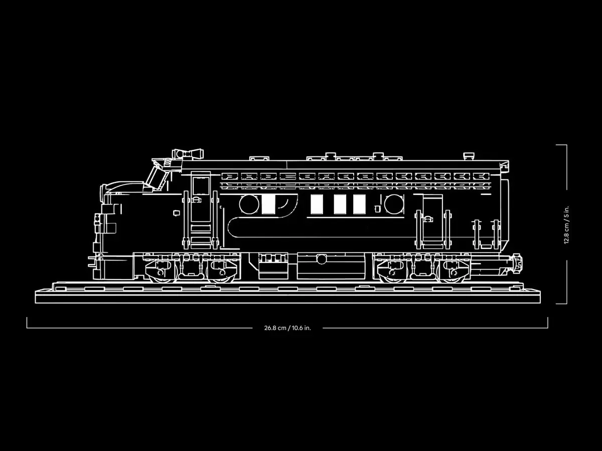 LEGO BrickLink 910066 Brick Railroad Locomotive set, image 12