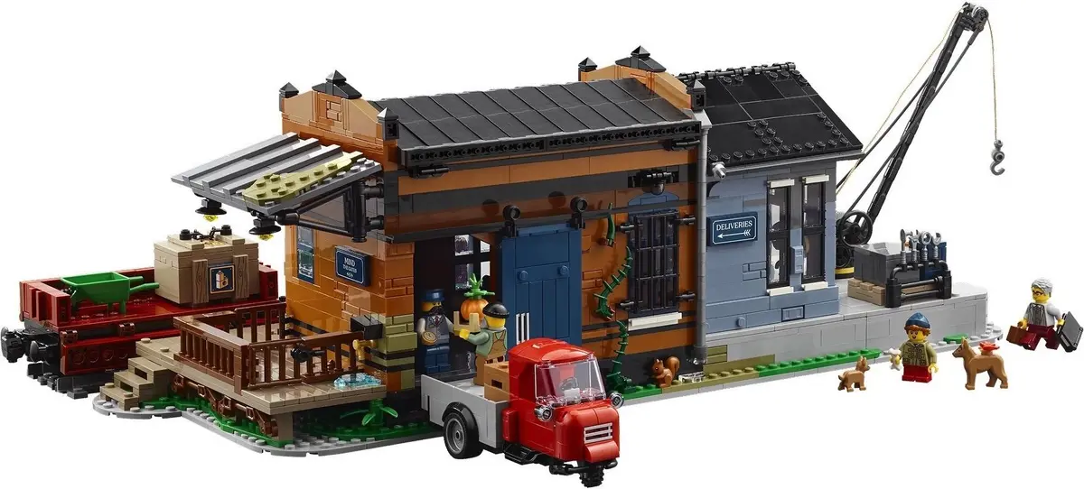 LEGO BrickLink 910072 Woodbrick Freight Depot set, image 2