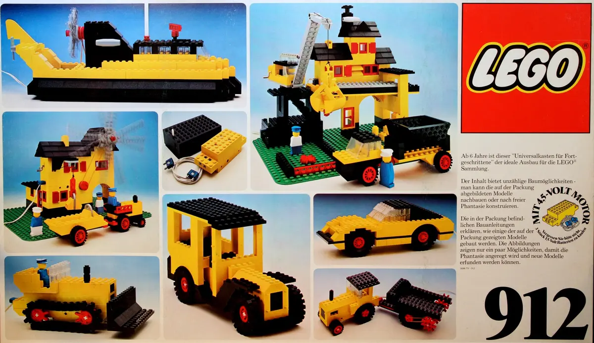 LEGO Basic 912 Advanced Basic Set with Motor, 6+ set
