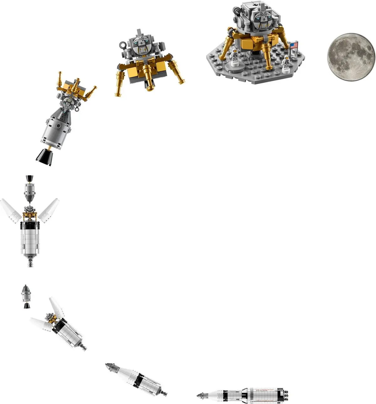 LEGO Ideas 92176 NASA Apollo Saturn V set, image 14