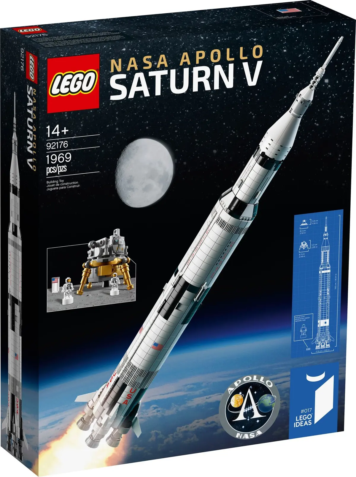LEGO Ideas 92176 NASA Apollo Saturn V set, image 4