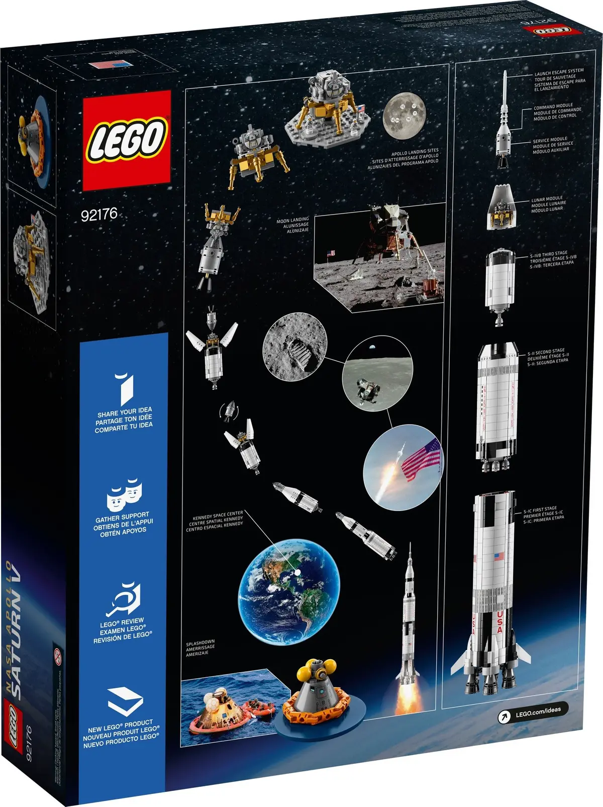 LEGO Ideas 92176 NASA Apollo Saturn V set, image 15