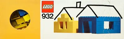 LEGO Basic 932 Blue and Yellow Bricks set